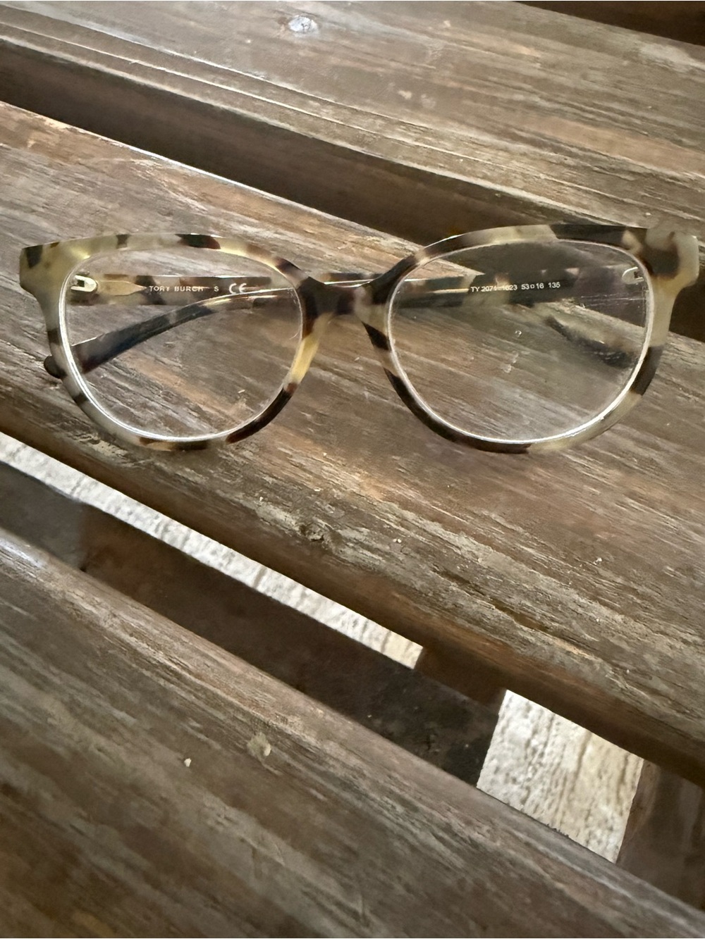 Tory Burch Tortoiseshell Reading Glasses - Brown/Beige